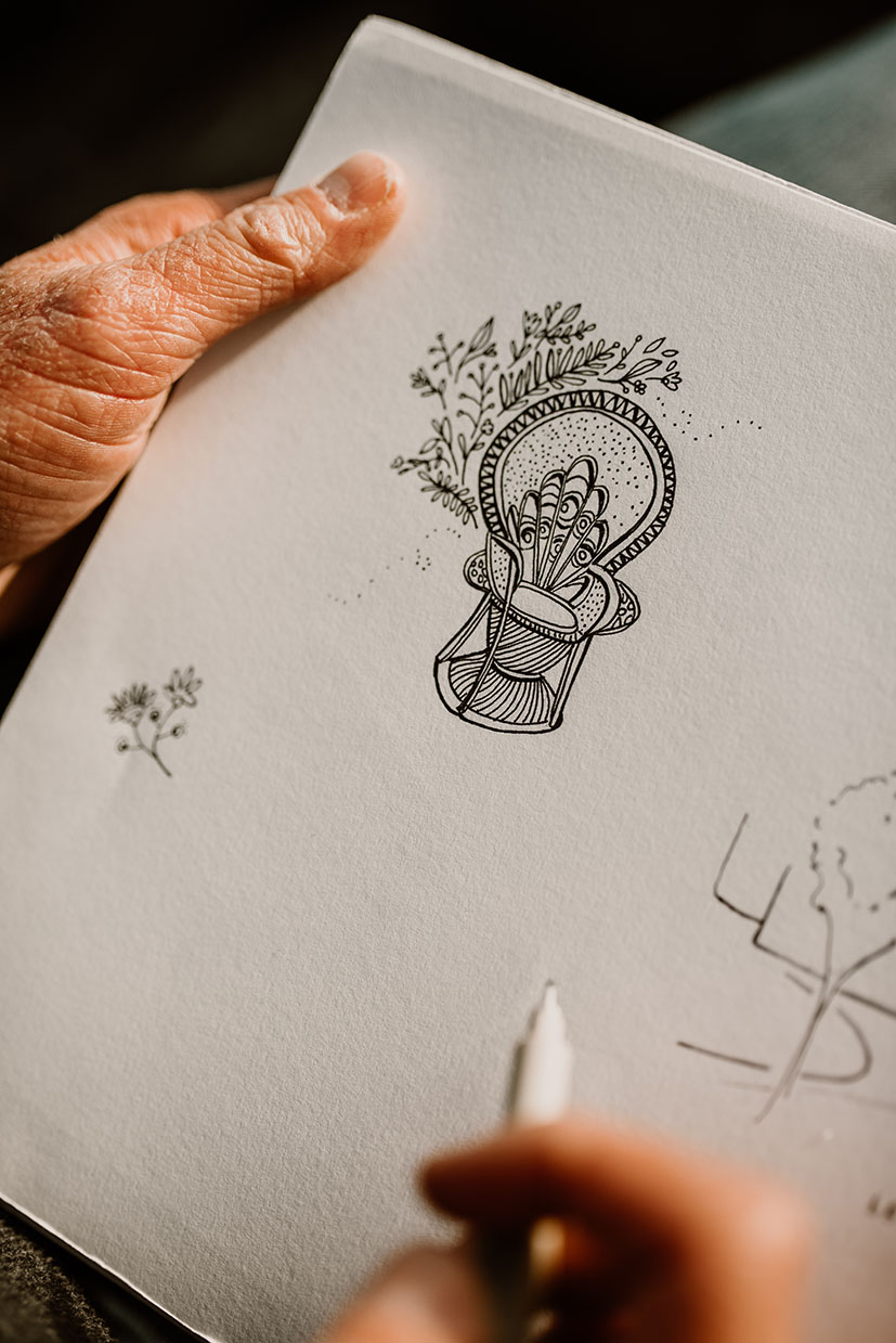 papeterie sur mesure de mariage avec illustration