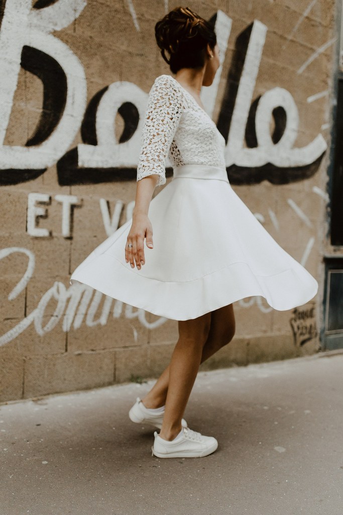 Robe de mariee mariage civil Nantes
