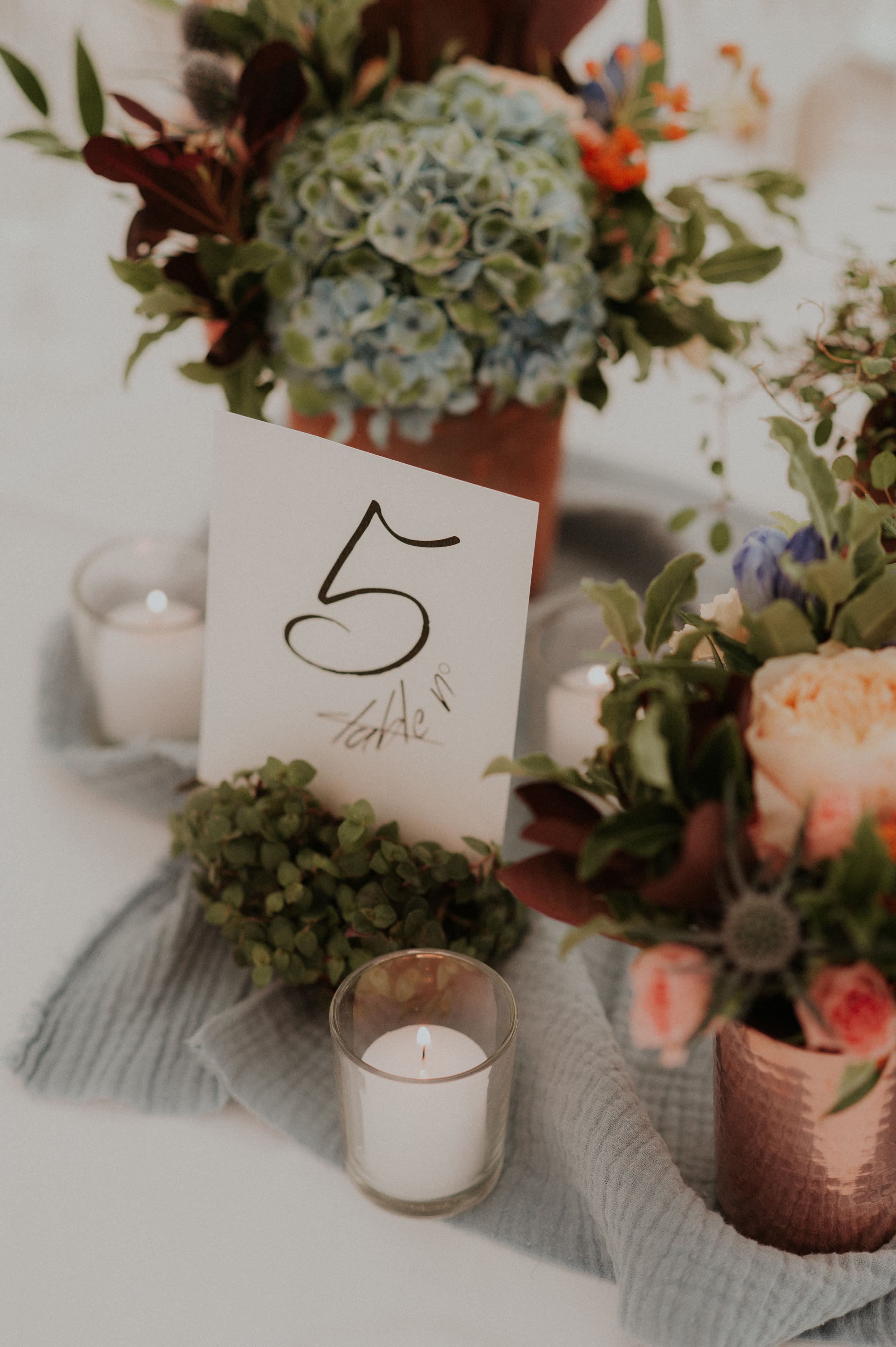centre de table mariage