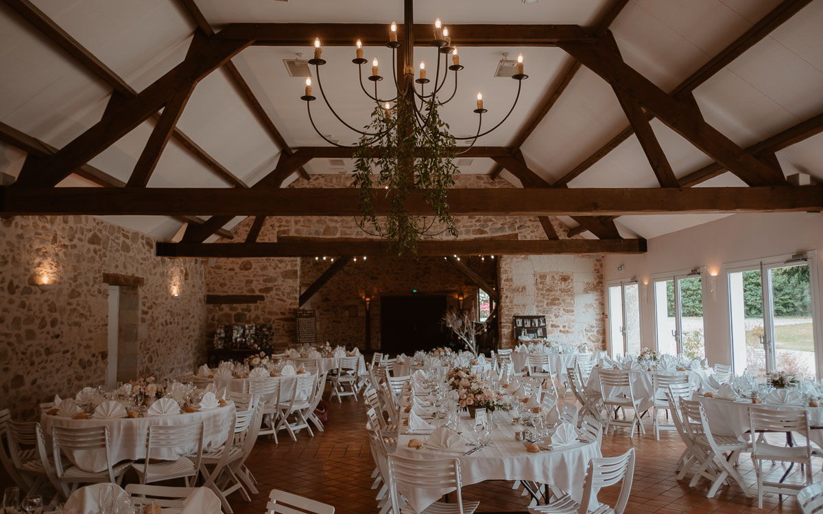 décoration mariage château de la rousseliere