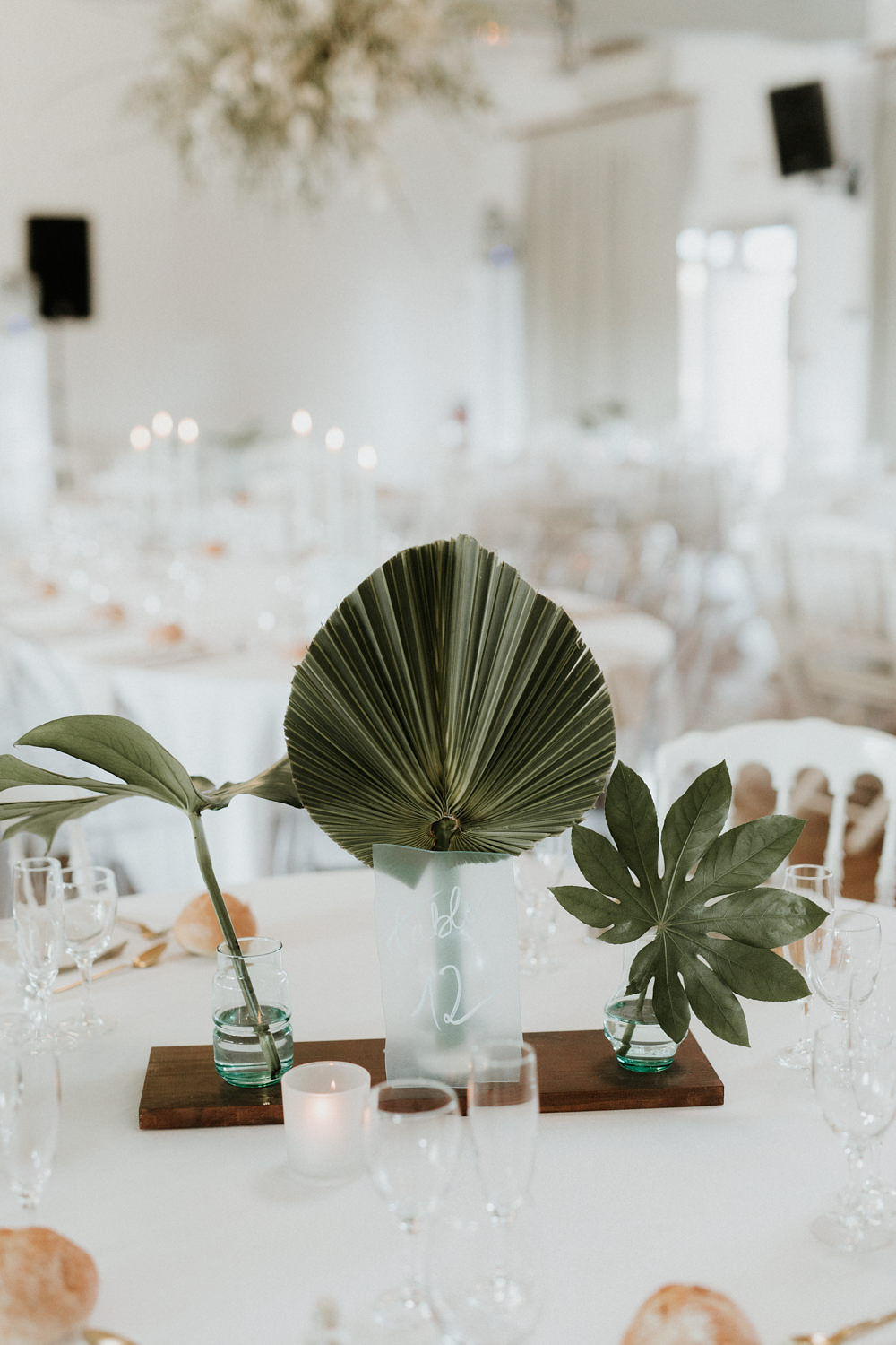 centre de table theme tropical mariage