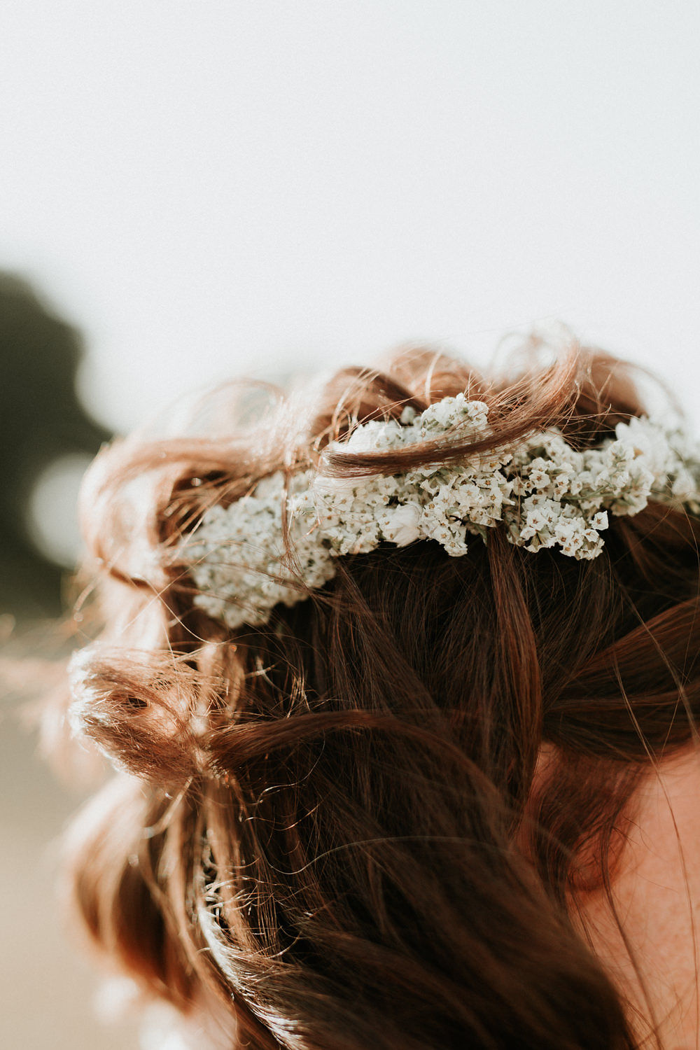 couronne fleurs séchées