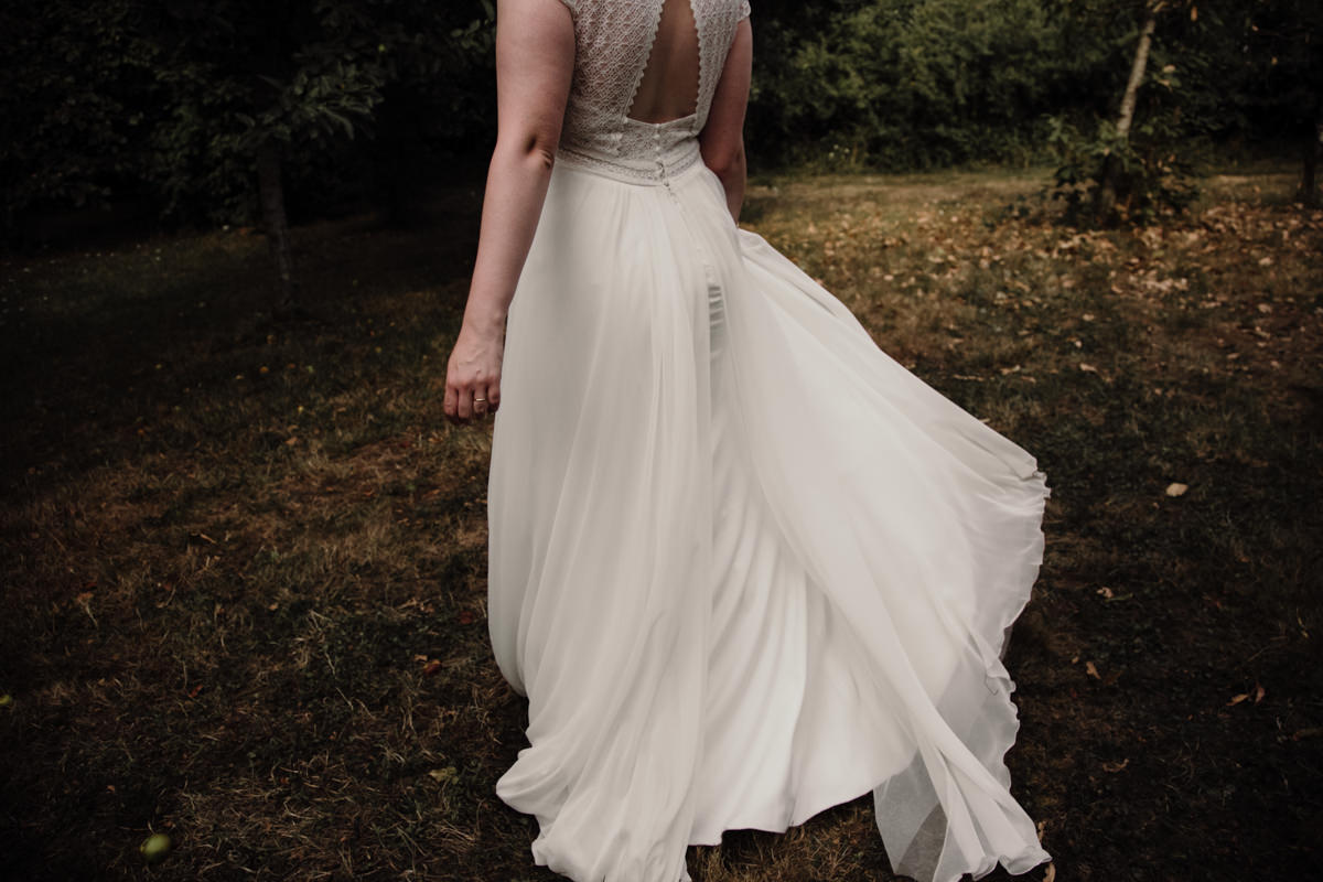 robe mariee champetre