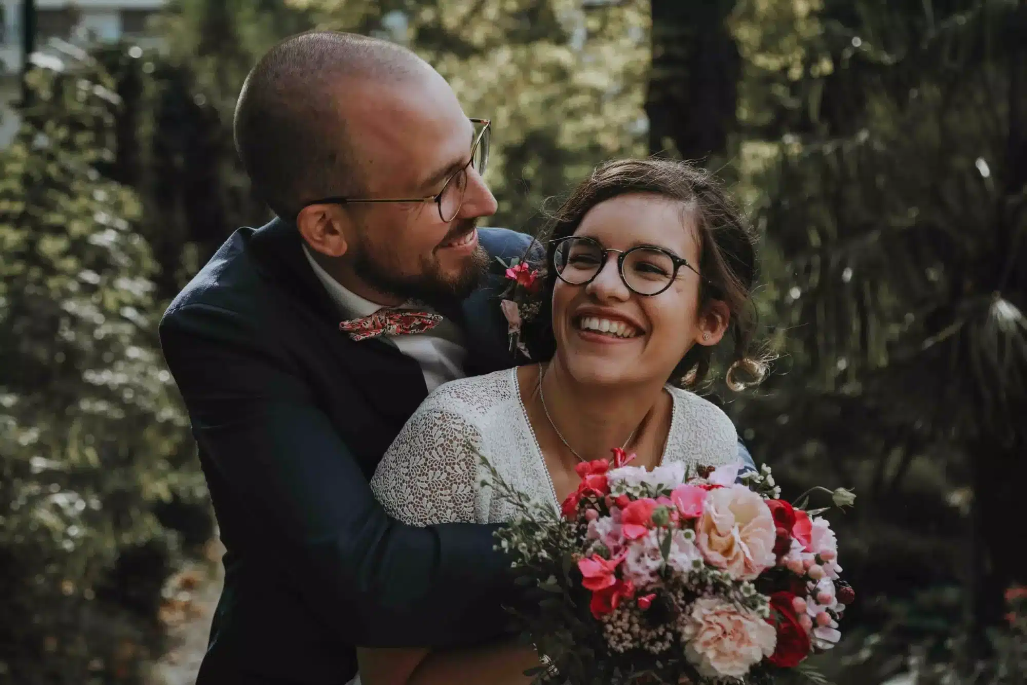 photo de couple mariage bucolique