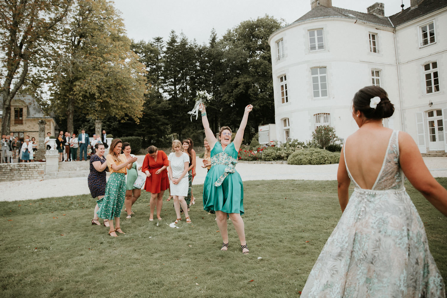 lancé de bouquet mariage Bretagne