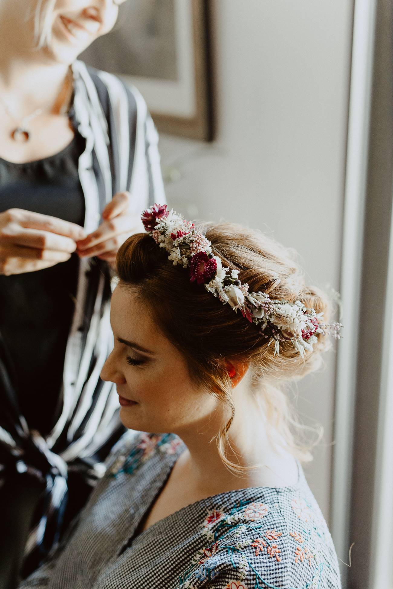 coiffure et couronne mariage nantes