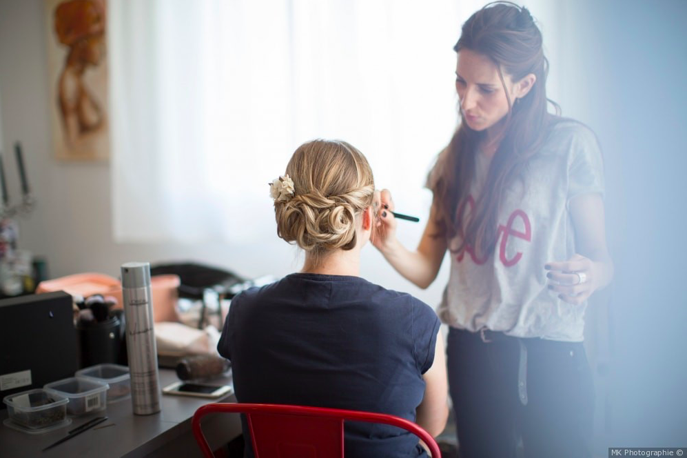 Coiffeuse maquilleuse à domicile mariage nantes pays de la loire