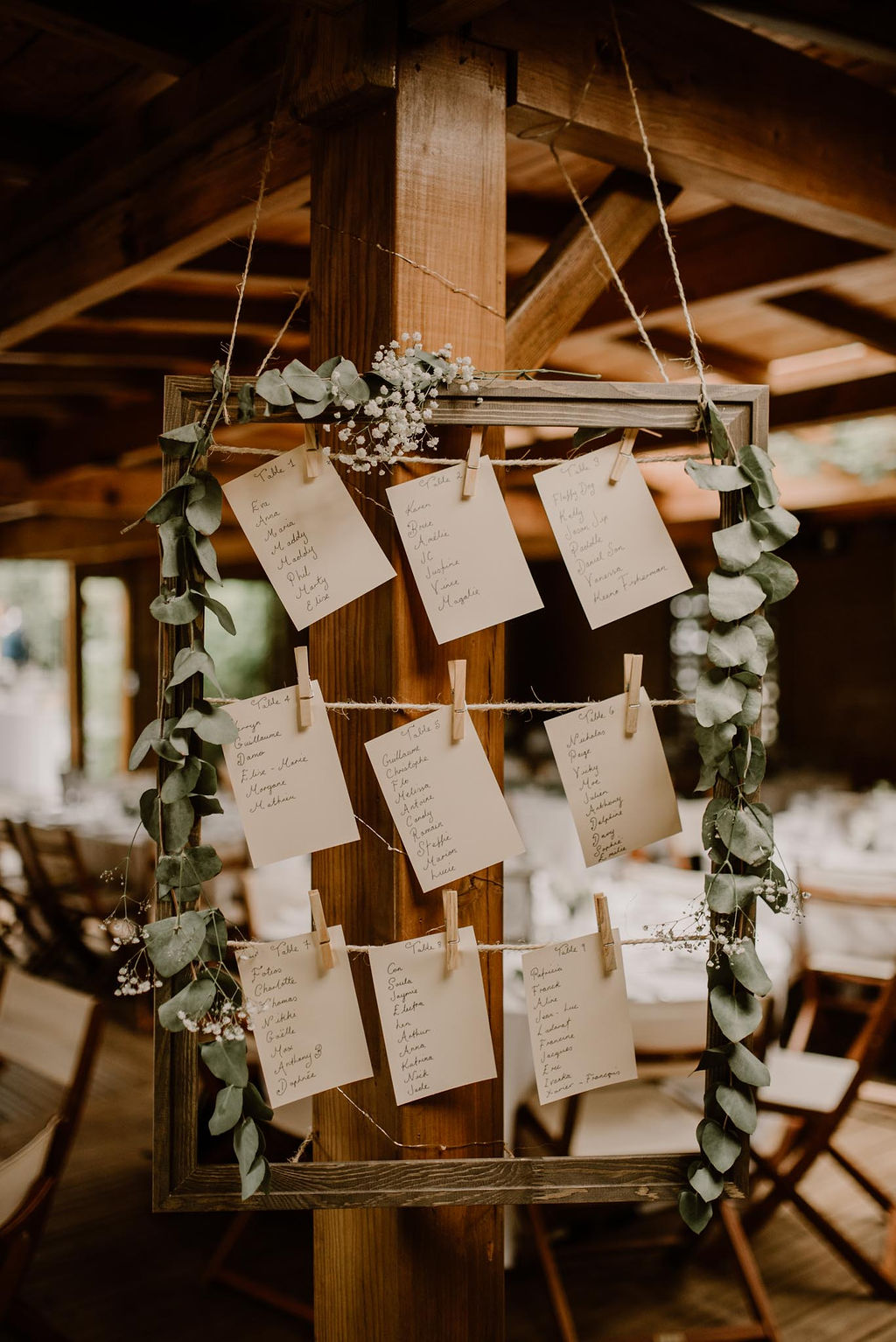 plan de tables mariage vegetal