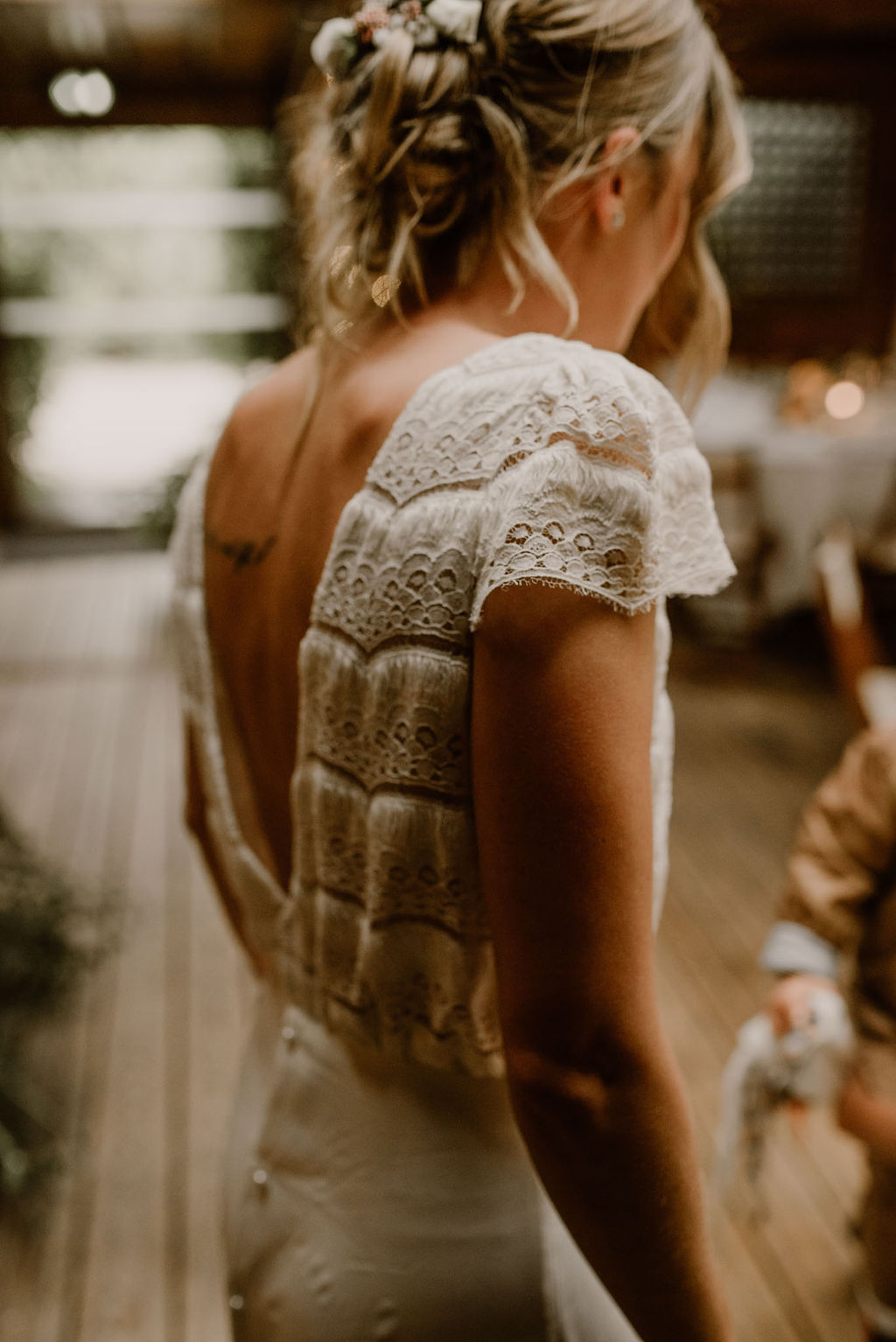 robe de mariee dentelle laure de Sagazan