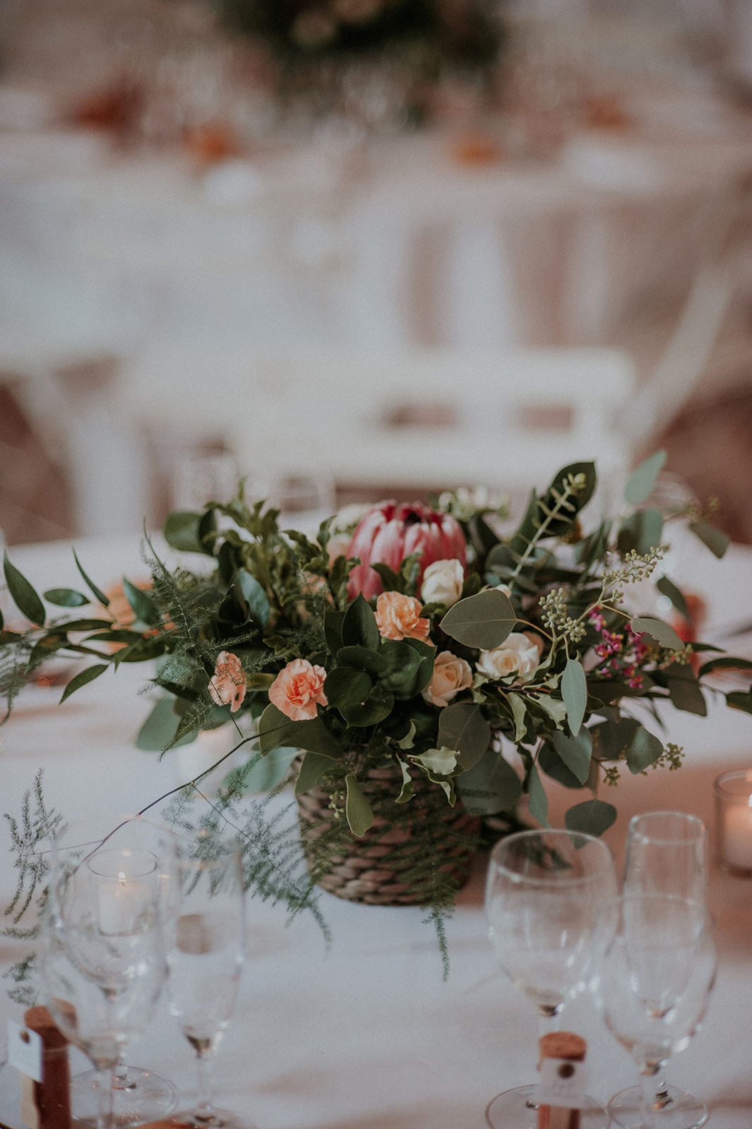 decoration florale table nantes mariage