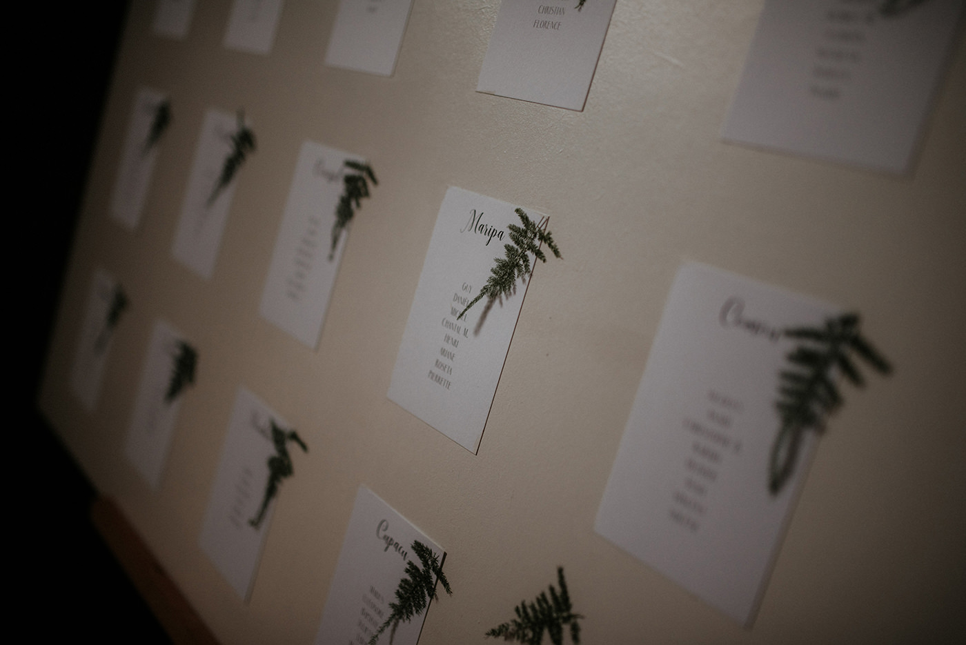 plan de table mariage naturel