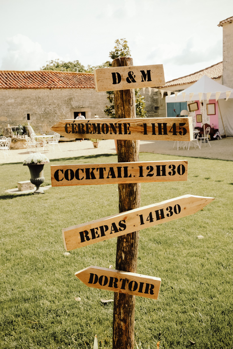 signalétique mariage champetre chic