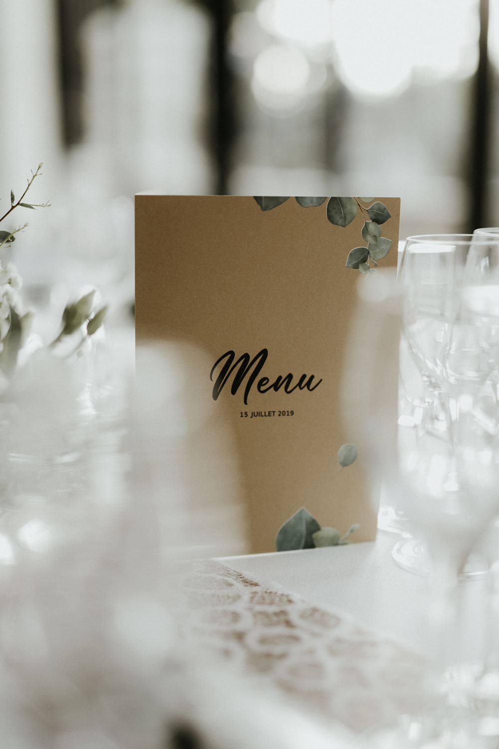 menu mariage boheme chic