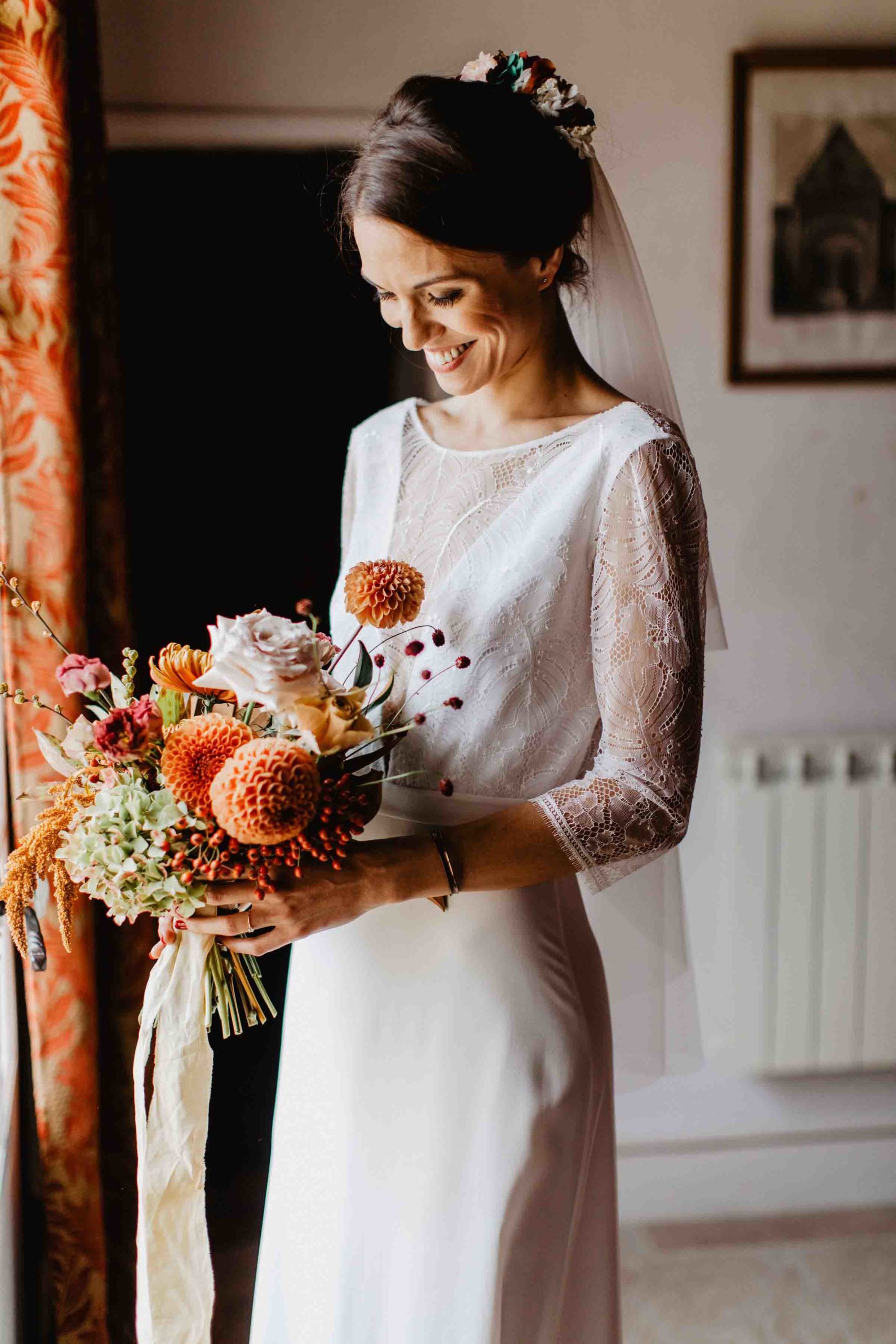 mariage automnal pays de la loire robe de mariée