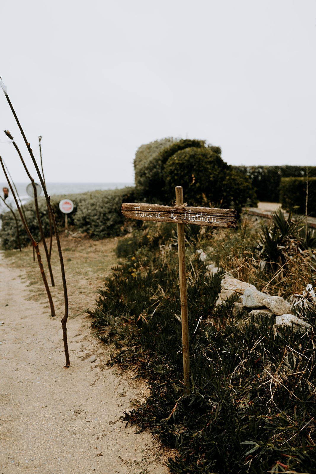 mariage bord de mer chic naturel signalétique pornichet