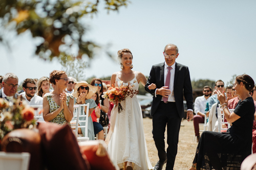 Mariage boheme campestre terra cotta vendee