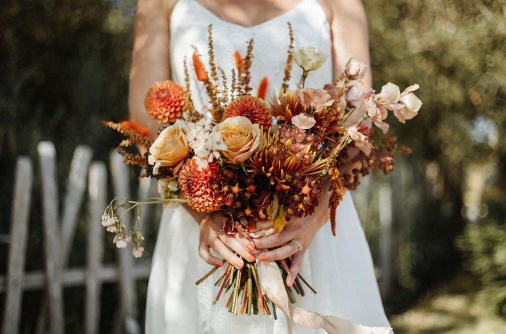 bouquet de mariee ecoresponsable boheme fleuriste vendee pays de la loire