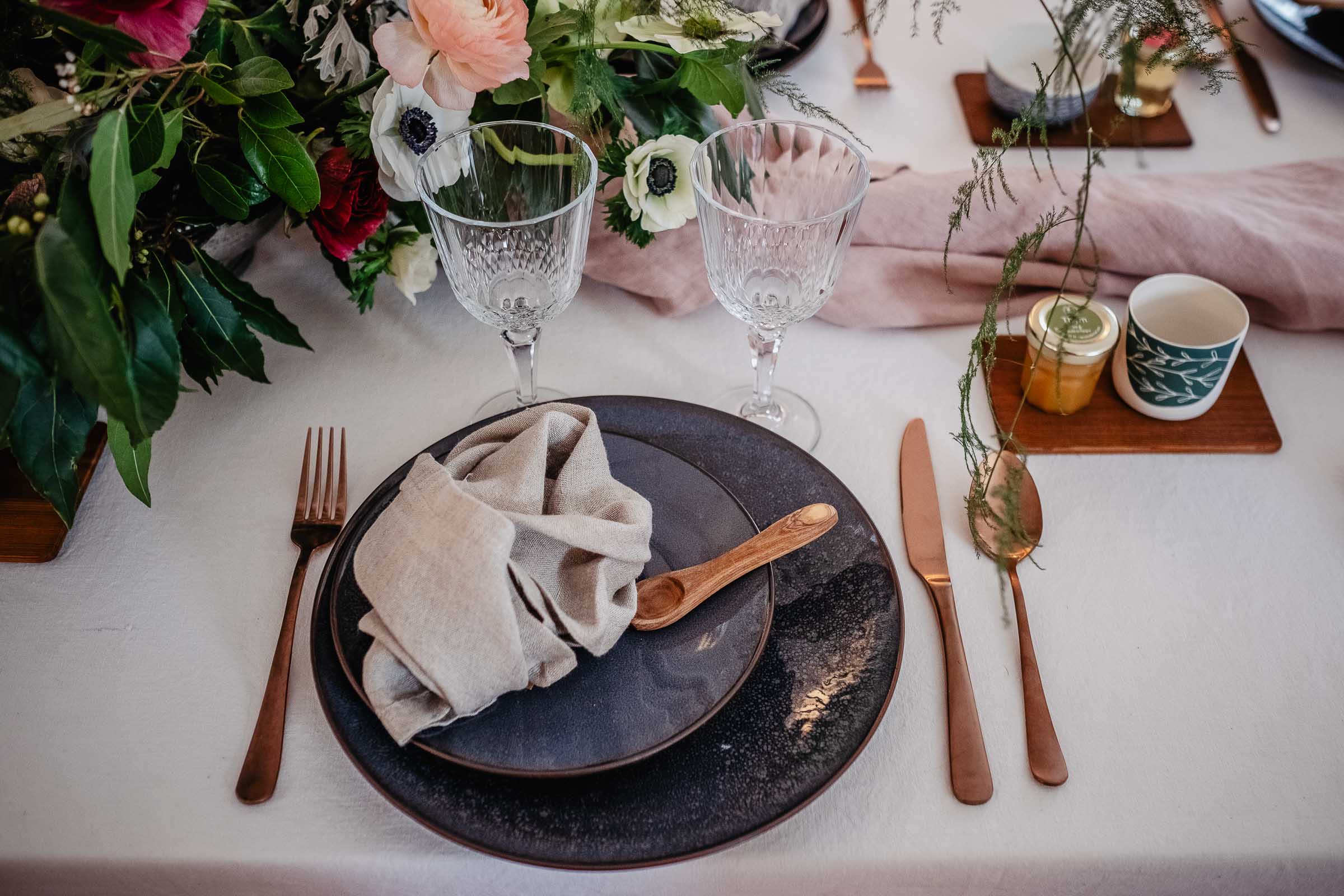 decoration vaisselle deco location mariage hiver nantes rennes