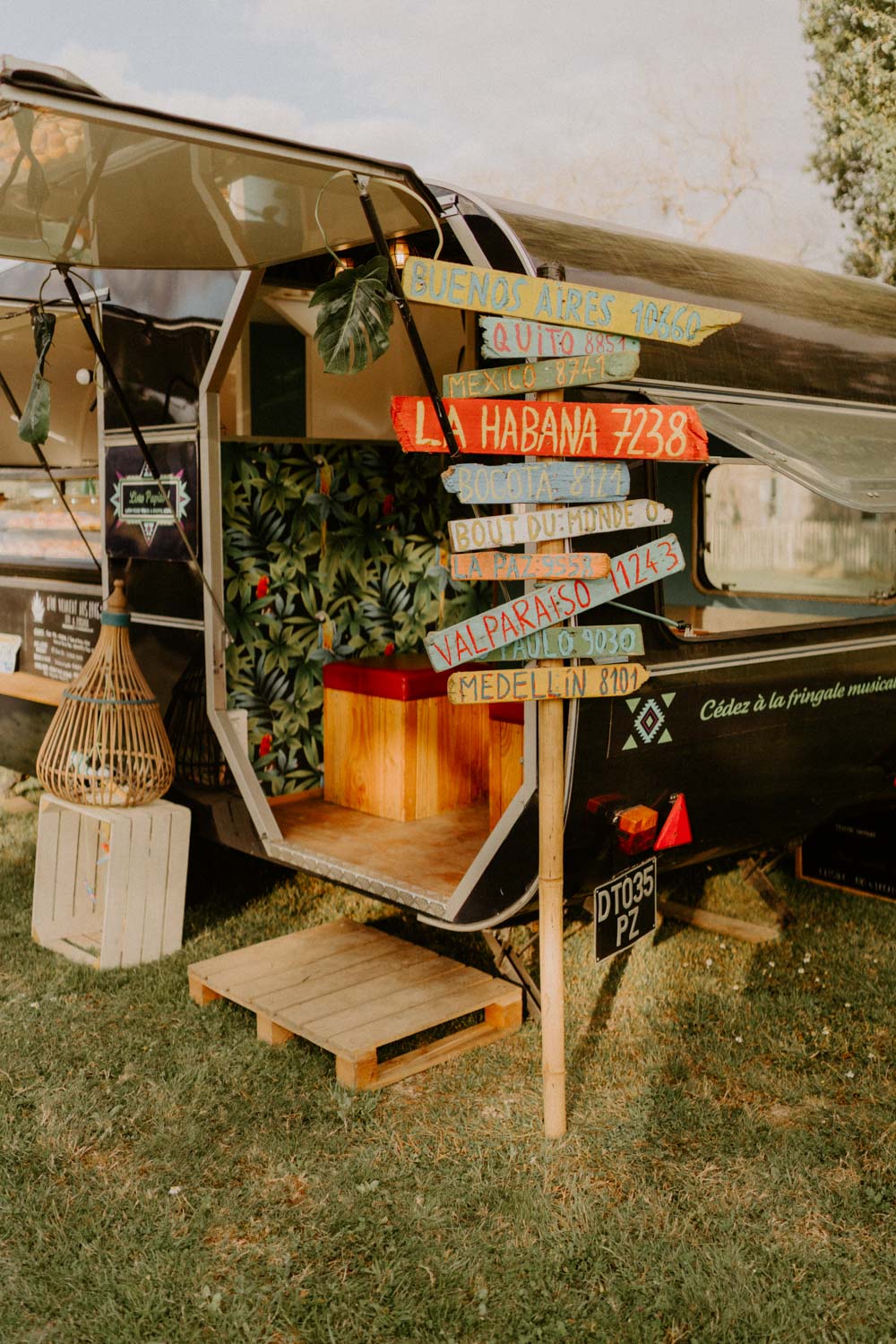 foodtruck signaletique idee deco mariage boheme naturel