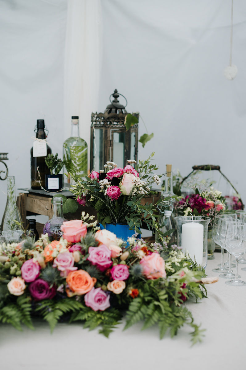 decoration florale buffet mariage
