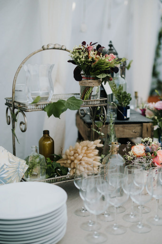 decoration florale buffet mariage