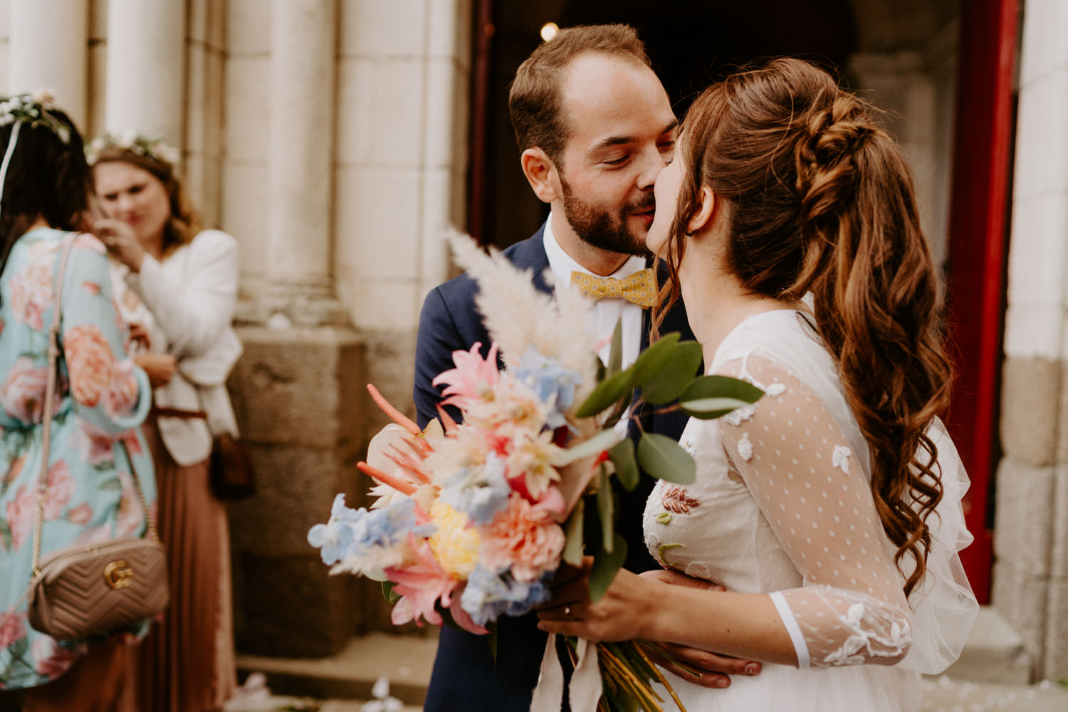 bouquet de mariee colore pastel nantes