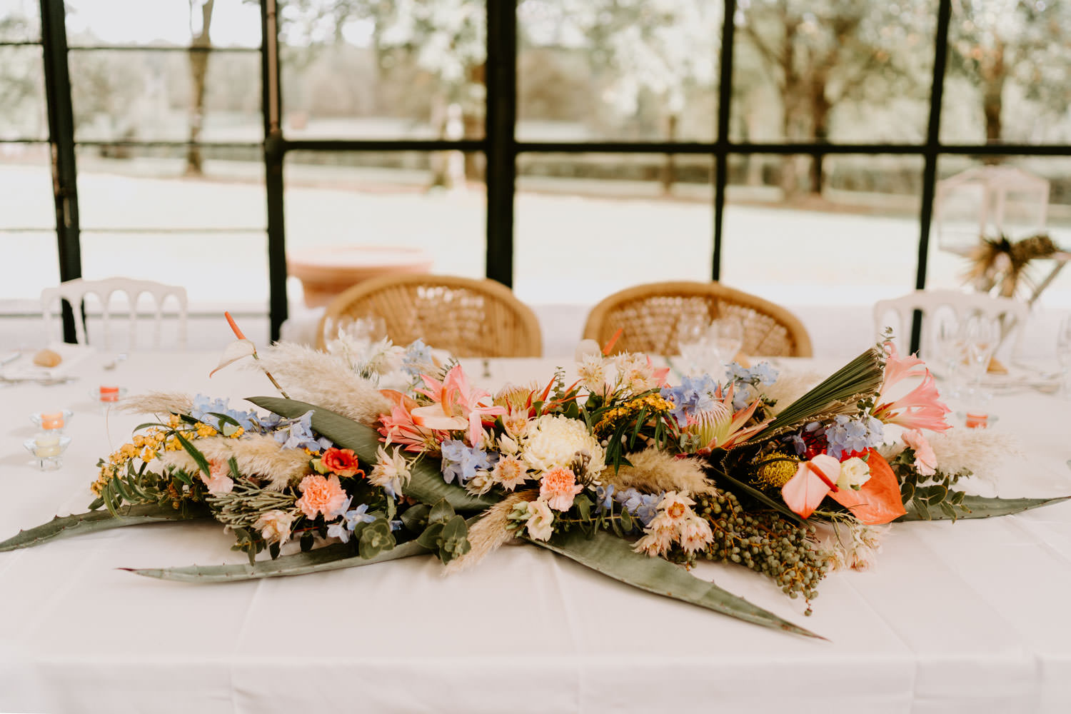 centre de table fleuri mariage nantes vendee