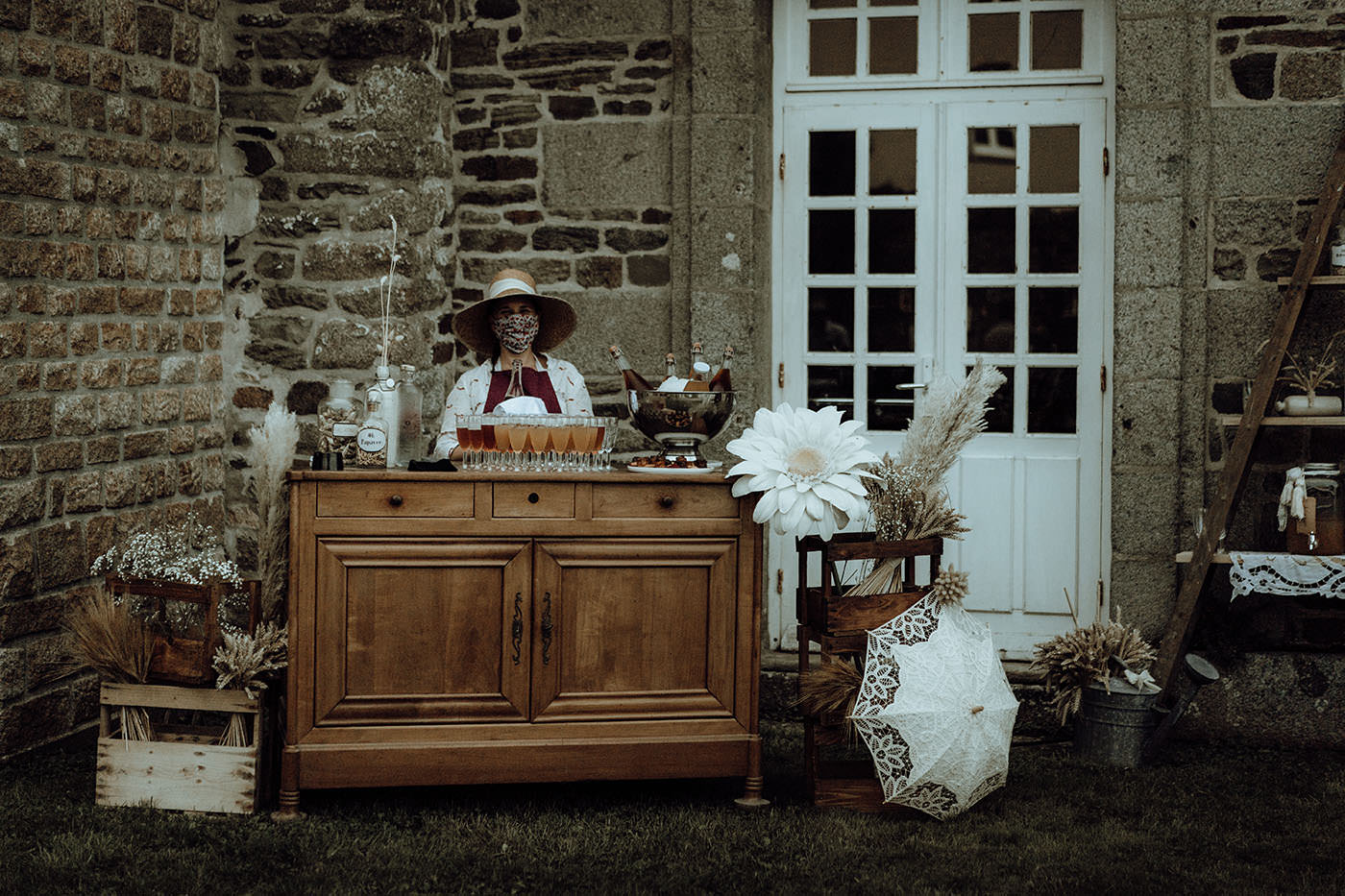 buffet mariage vintage chic