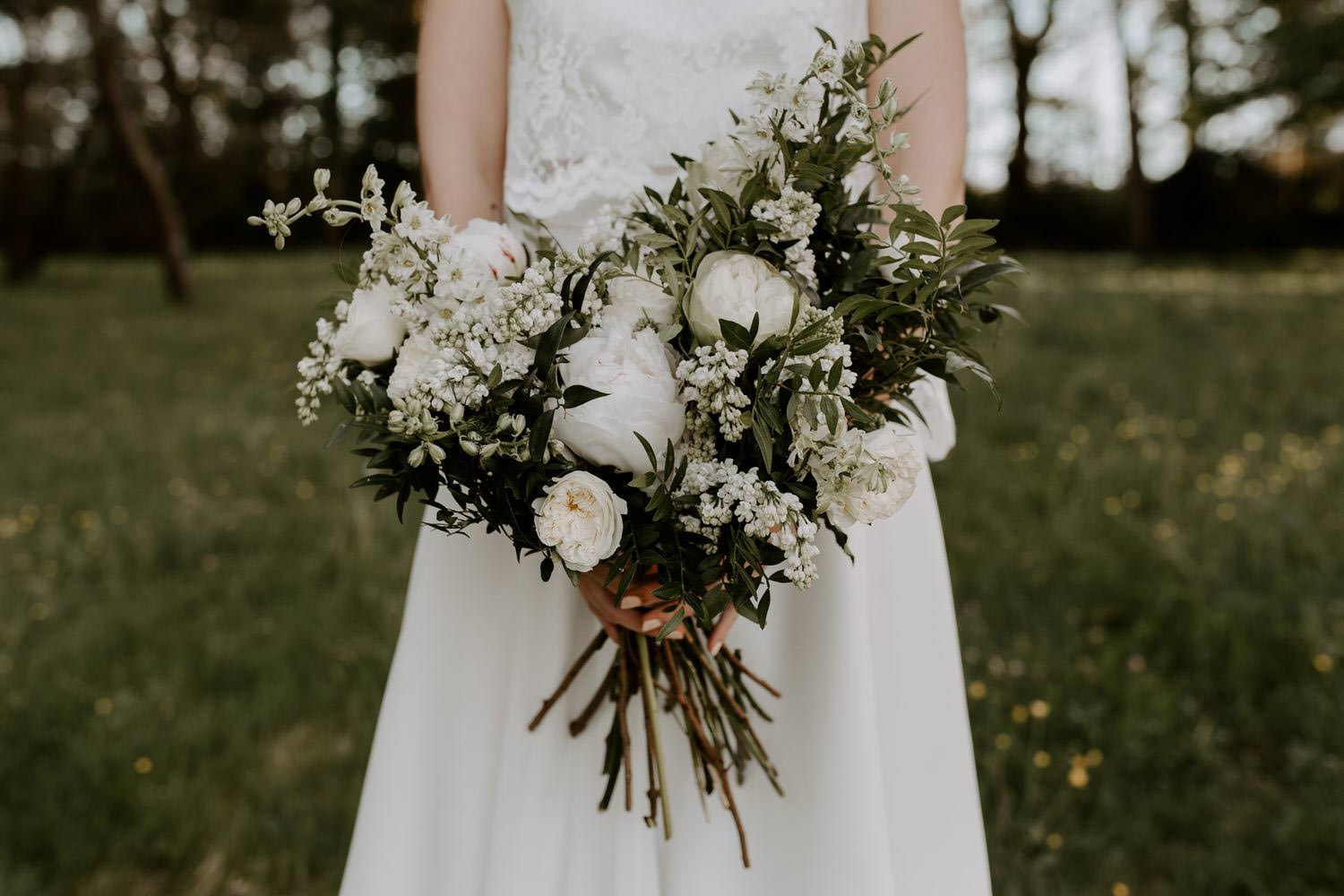 bouquet de fleurs mariee simple sauvage vendee