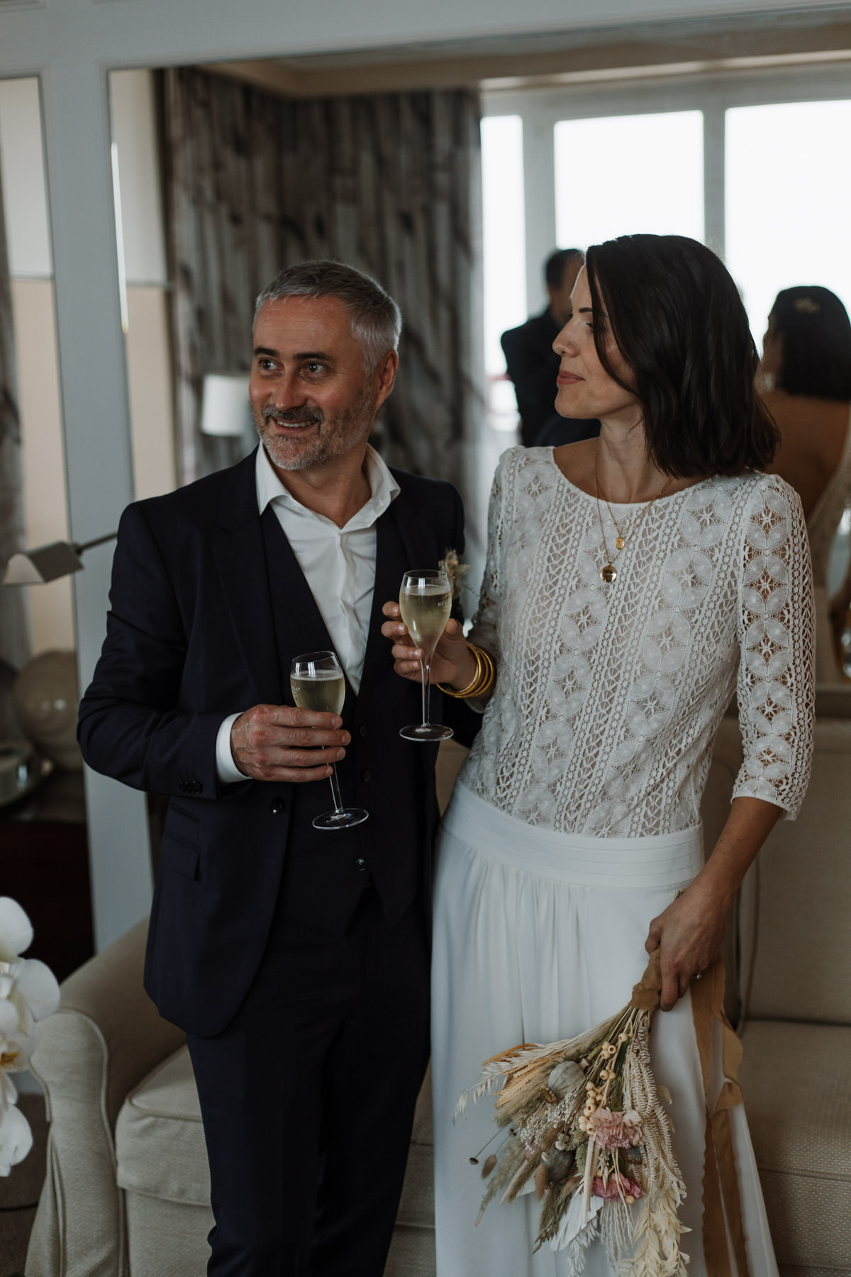 mariage nantes plage le croisic maries