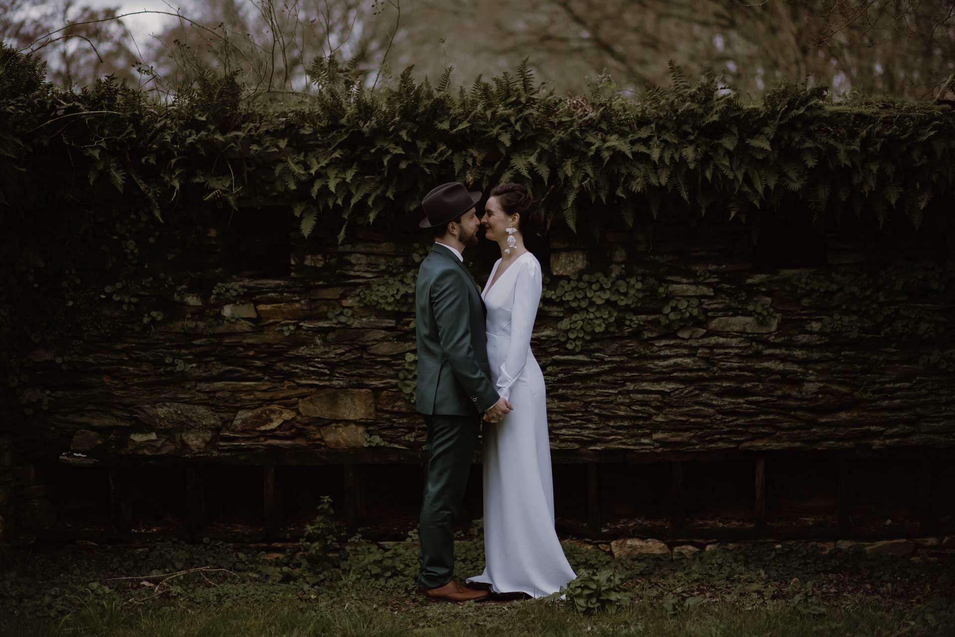 mariage hivernal amour tendresse bisous