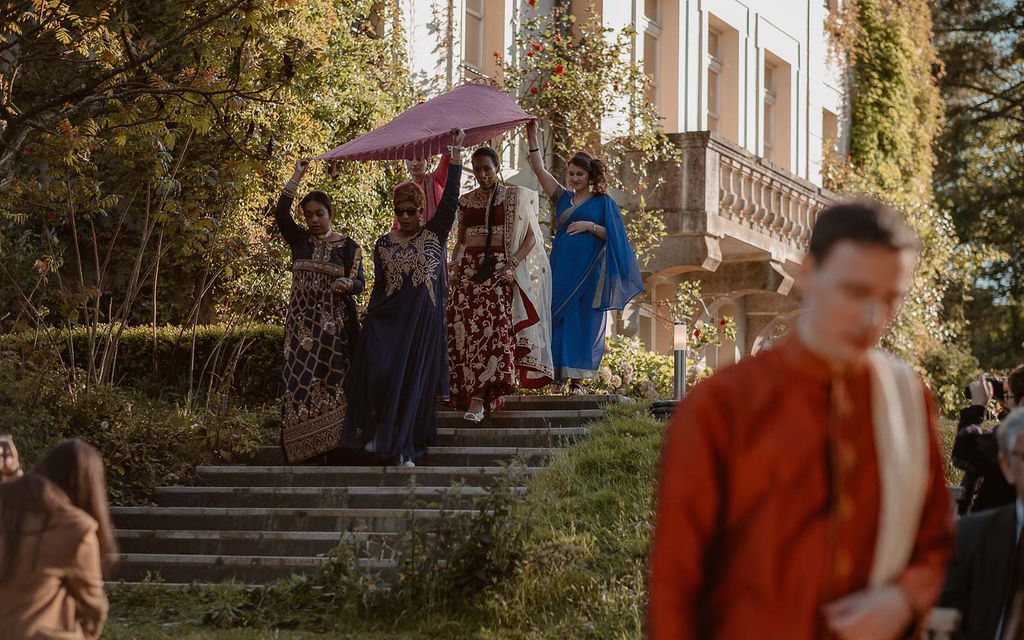 lieu de réception domaine château ille et vilaine mariee culture indienne