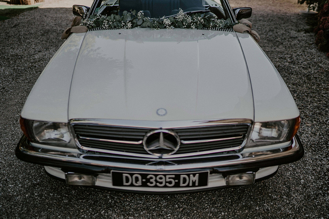 vieille voiture mariage champetre chic