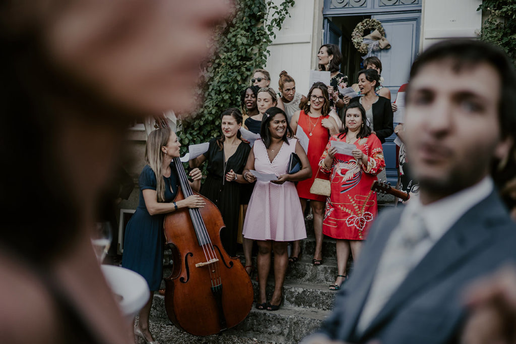 mariage champetre invites musique