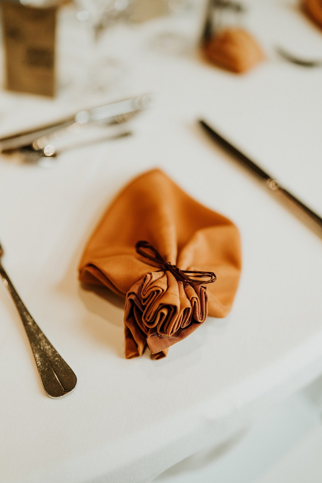 decoration de table mariage terra cotta