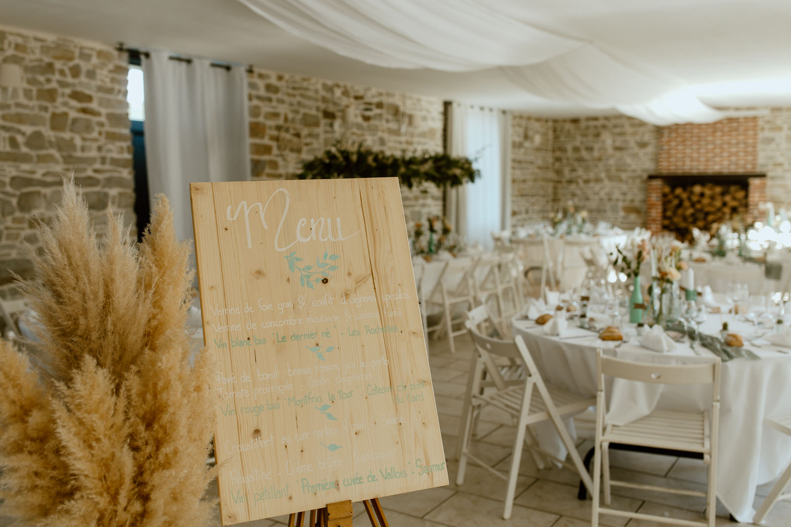 menu original mariage champetre