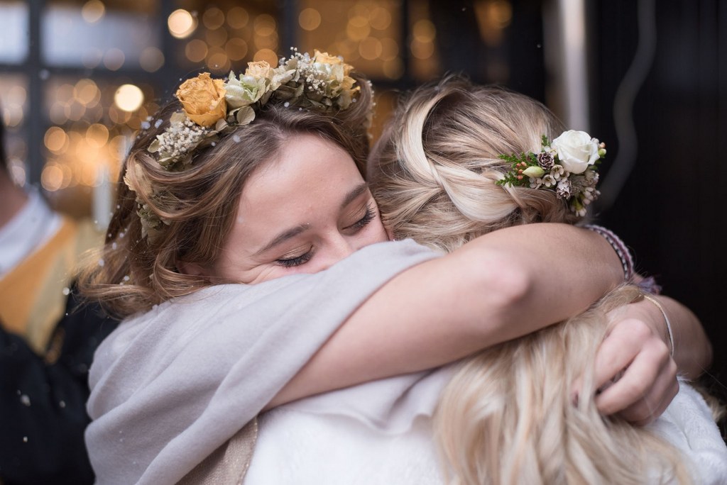 mariage Harry Potter couronne fleurs