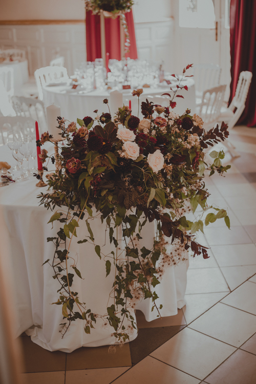 composition florale decoration de table