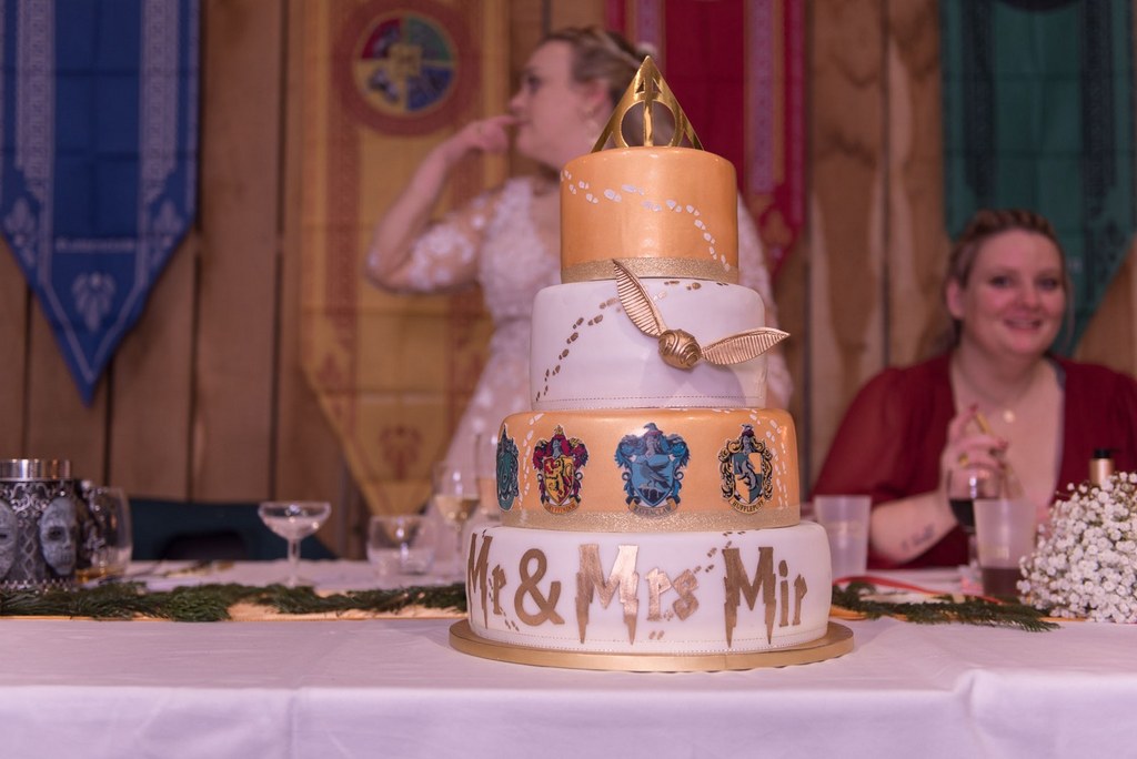 gateau de mariage theme Harry Potter