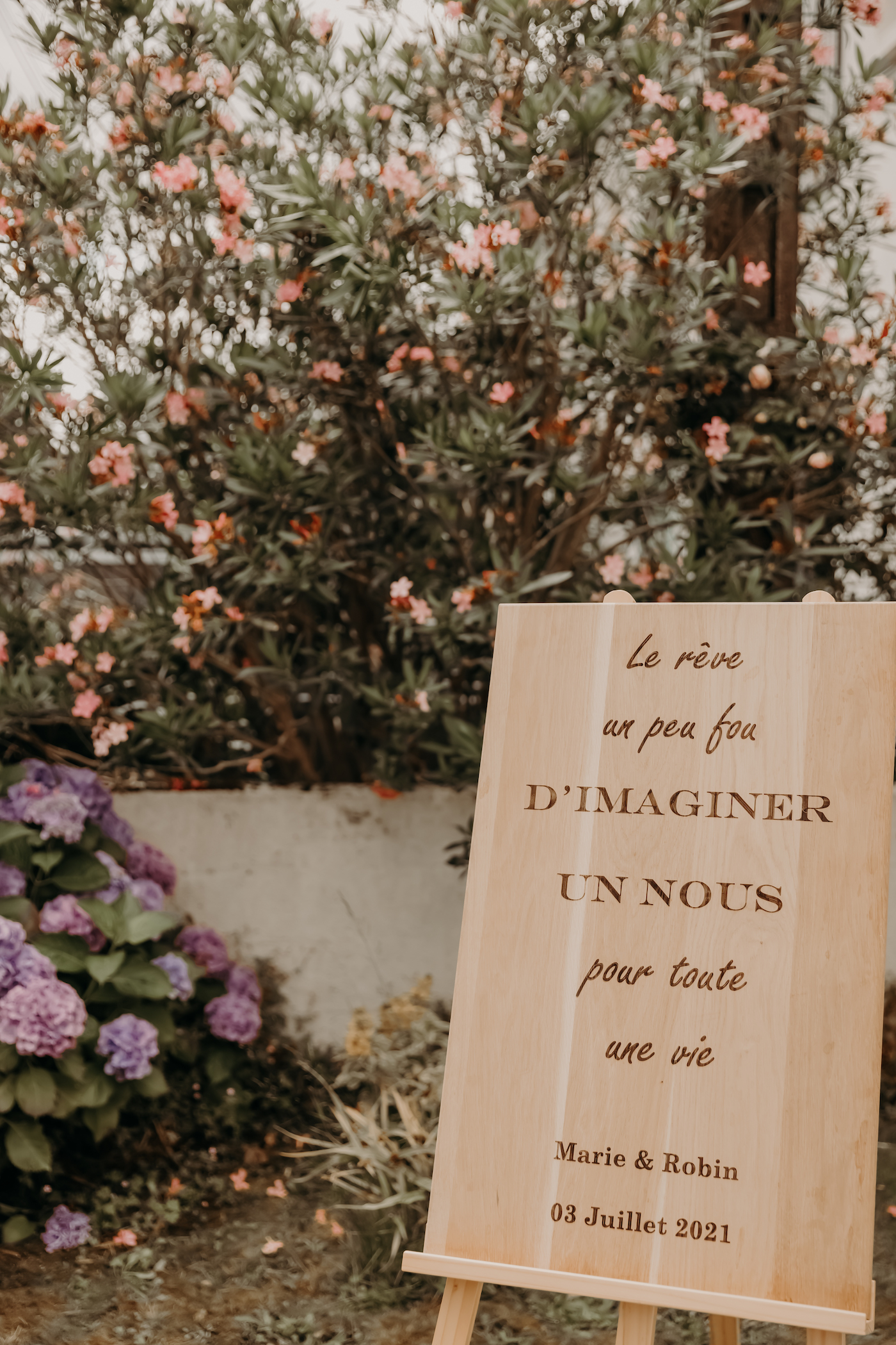 panneau bienvenue mariage nantes