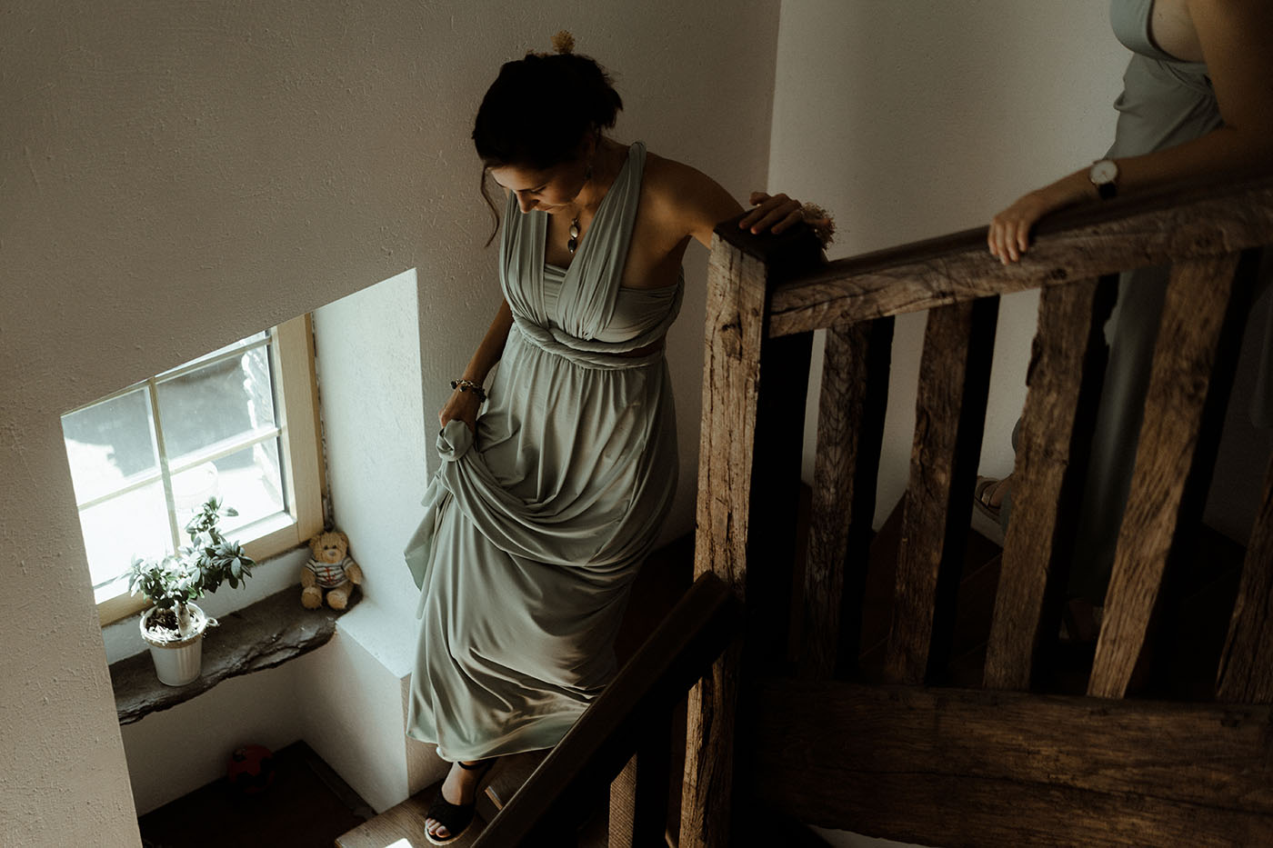 mariage boheme chic tenue demoiselle dhonneur robe fluide bretagne rennes