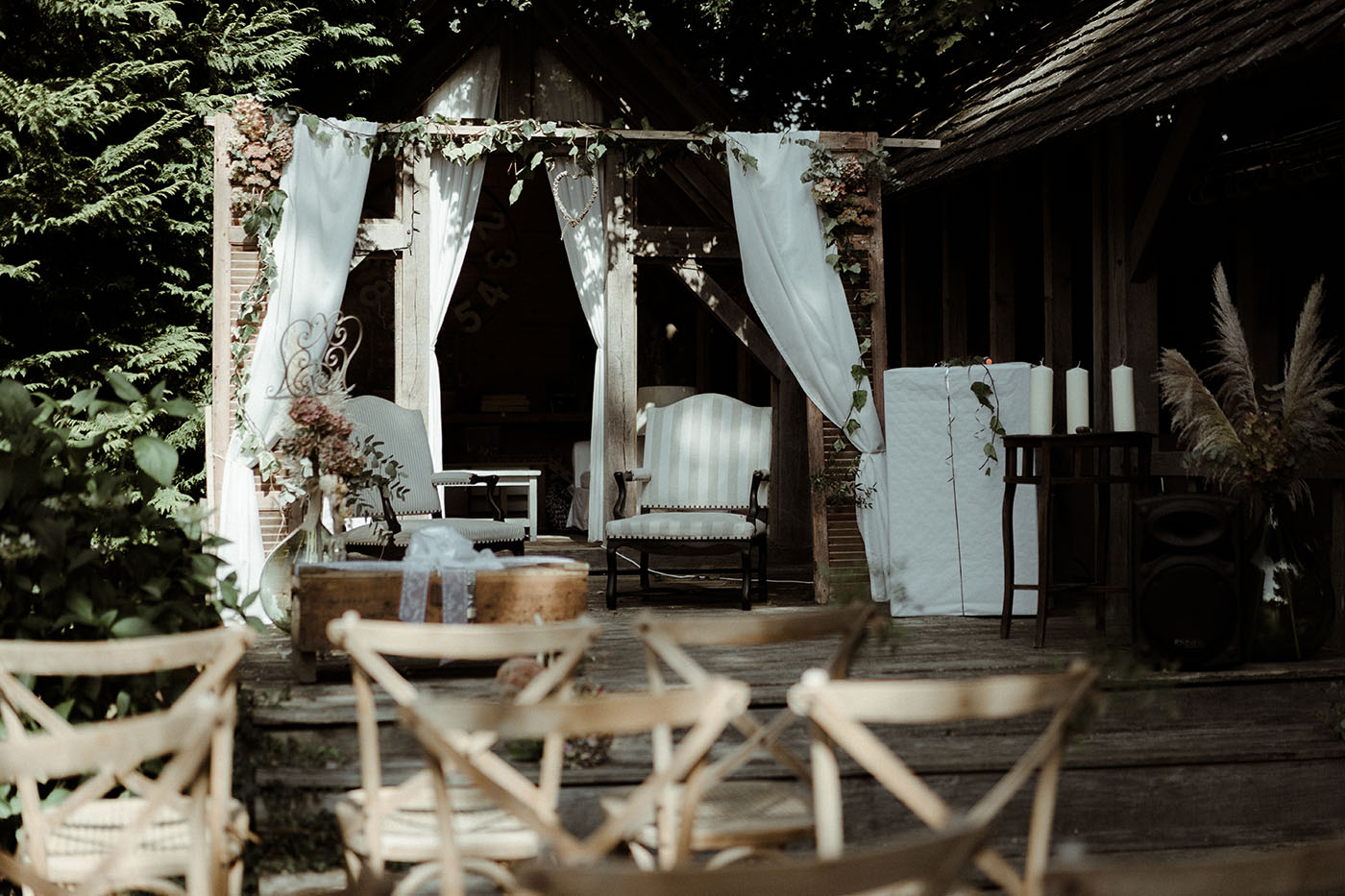mariage boheme chic ceremonie laique arche demeures de marie rennes bretagne
