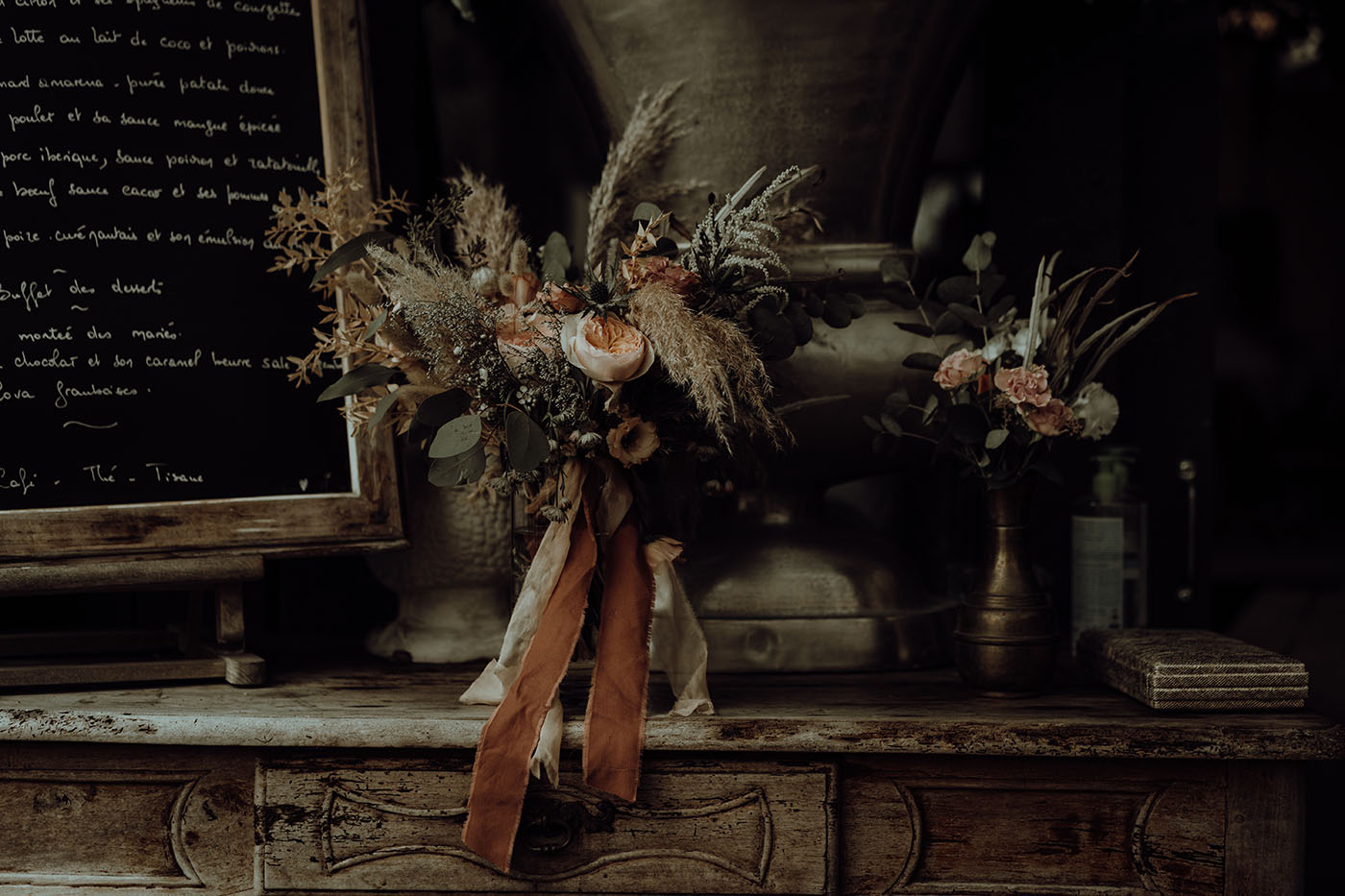 mariage boheme chic lieu de reception les demeures de marie bouquet de fleurs fleuriste rennes bretagne