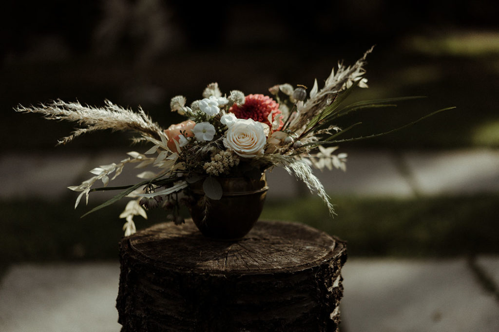mariage boheme chic decoration florale bouquet de fleurs fleuriste rennes bretagne