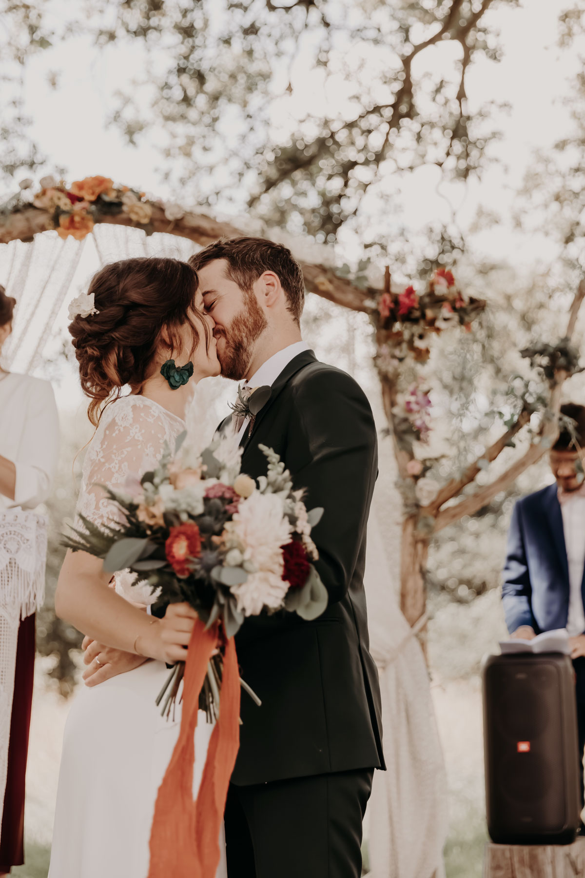bouquet couple mariage boheme gypsy loire atlantique lescampette
