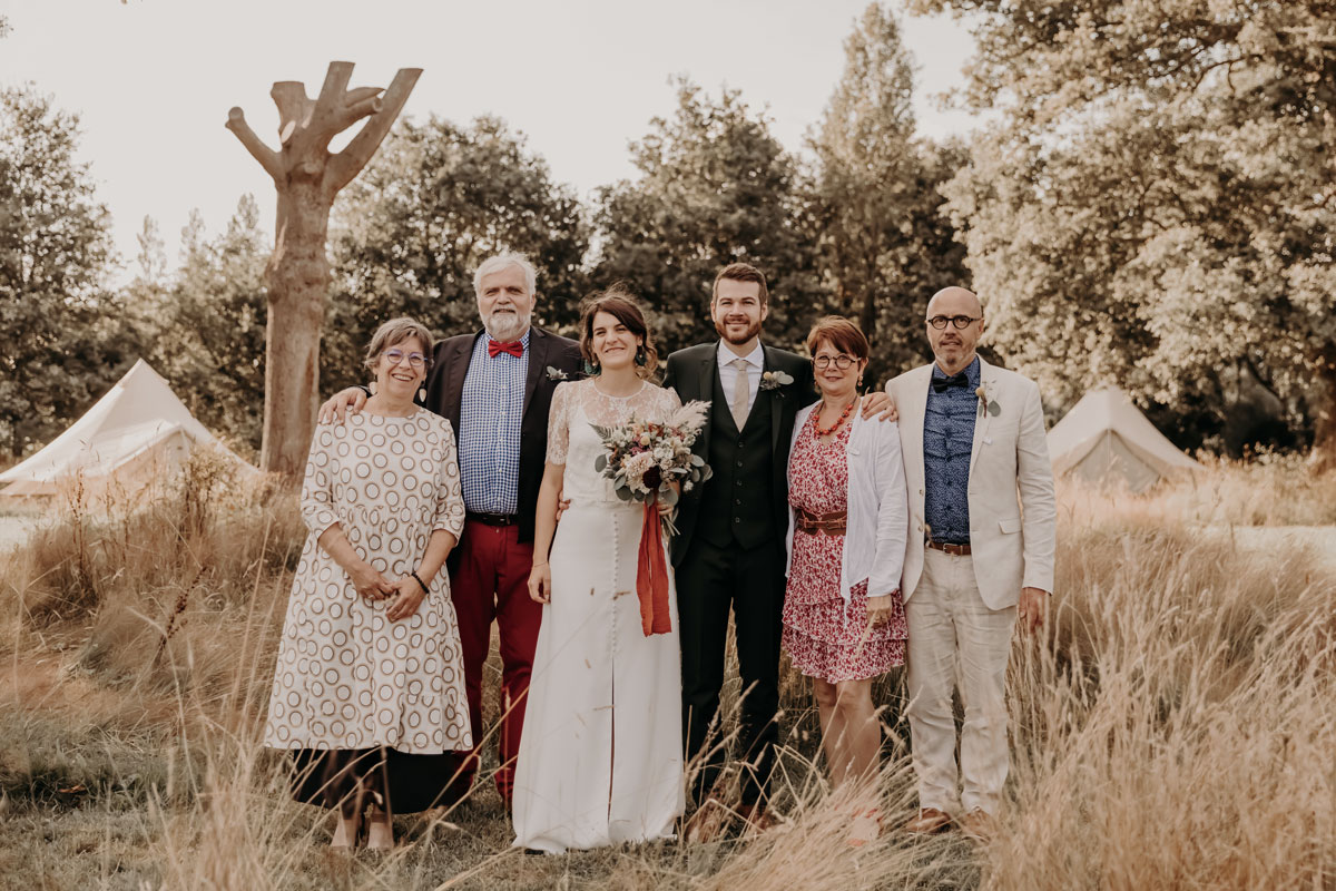 famille parents couple maries mariage gypsy boheme loire atlantique lescampette