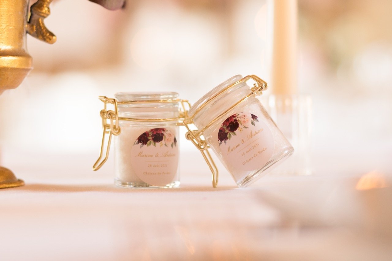 mariage romantique chateau du pordor lieu de reception cadeaux dinvites bougies loire atlantique