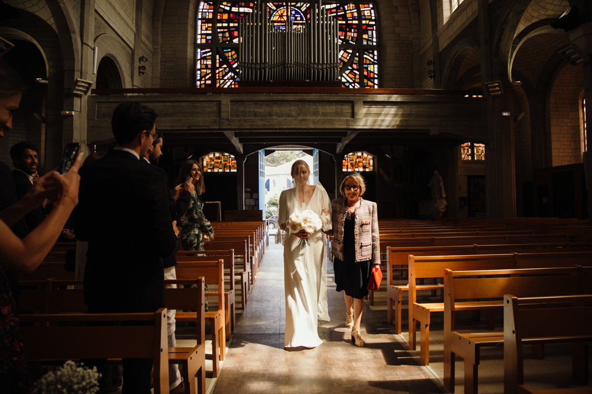 ceremonie religieuse mariage elegant chic eglise allee la baule eglise