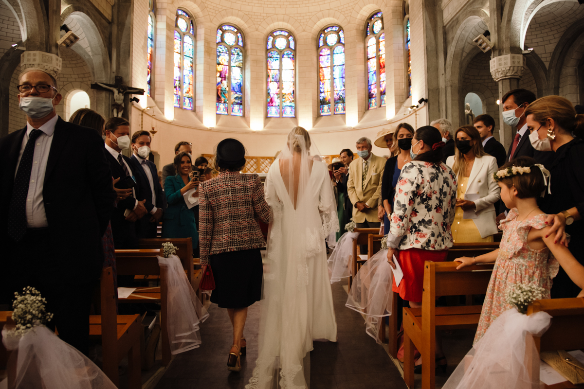 robe de mariee voile eglise ceremonie religieuse mariage chic elegant la baule la turballe