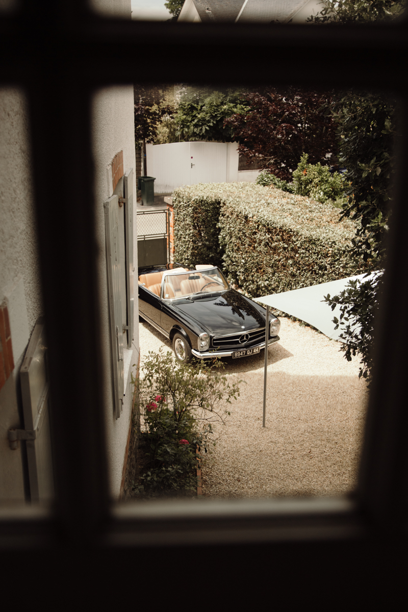voiture vintage vehicule decapotable noir mariage elegant la baule la turballe